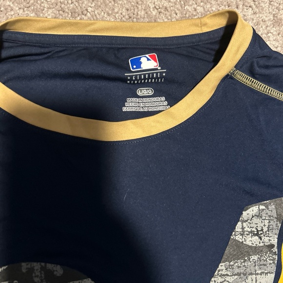 MILWAUKEE BREWERS CAMO Logo Large T Shirt MLB - Picture 3 of 4